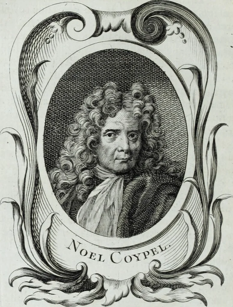 An illustration from Abregé de la vie des fameux peintres : avec leurs portraits gravés en taille-douce, les indications de leurs principaux ouvrages, quelques réflexions sur leurs caractéres, et la maniere de connoître les desseins des grands maîtres, 1745, leaf 339