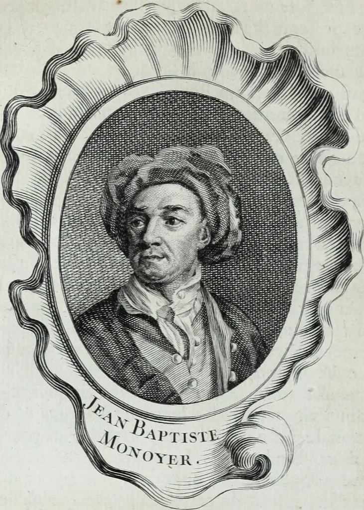 An illustration from Abregé de la vie des fameux peintres : avec leurs portraits gravés en taille-douce, les indications de leurs principaux ouvrages, quelques réflexions sur leurs caractéres, et la maniere de connoître les desseins des grands maîtres, 1745, leaf 347