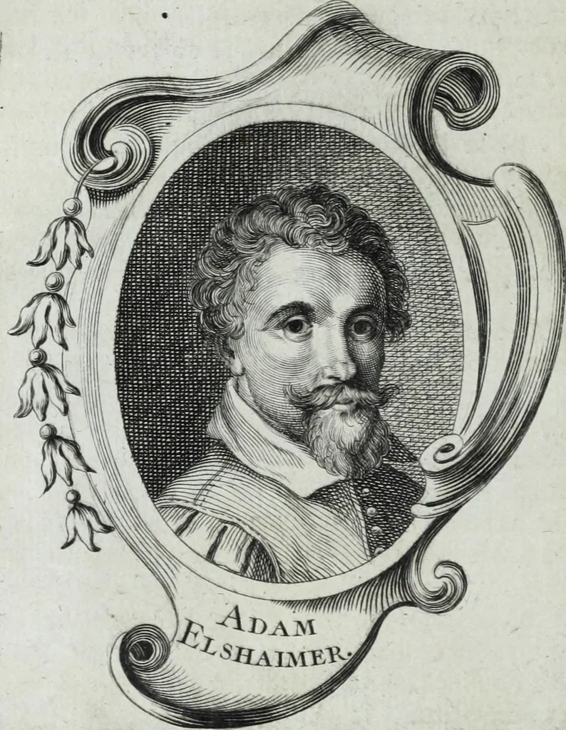 An illustration from Abregé de la vie des fameux peintres : avec leurs portraits gravés en taille-douce, les indications de leurs principaux ouvrages, quelques réflexions sur leurs caractéres, et la maniere de connoître les desseins des grands maîtres, 1745, leaf 35