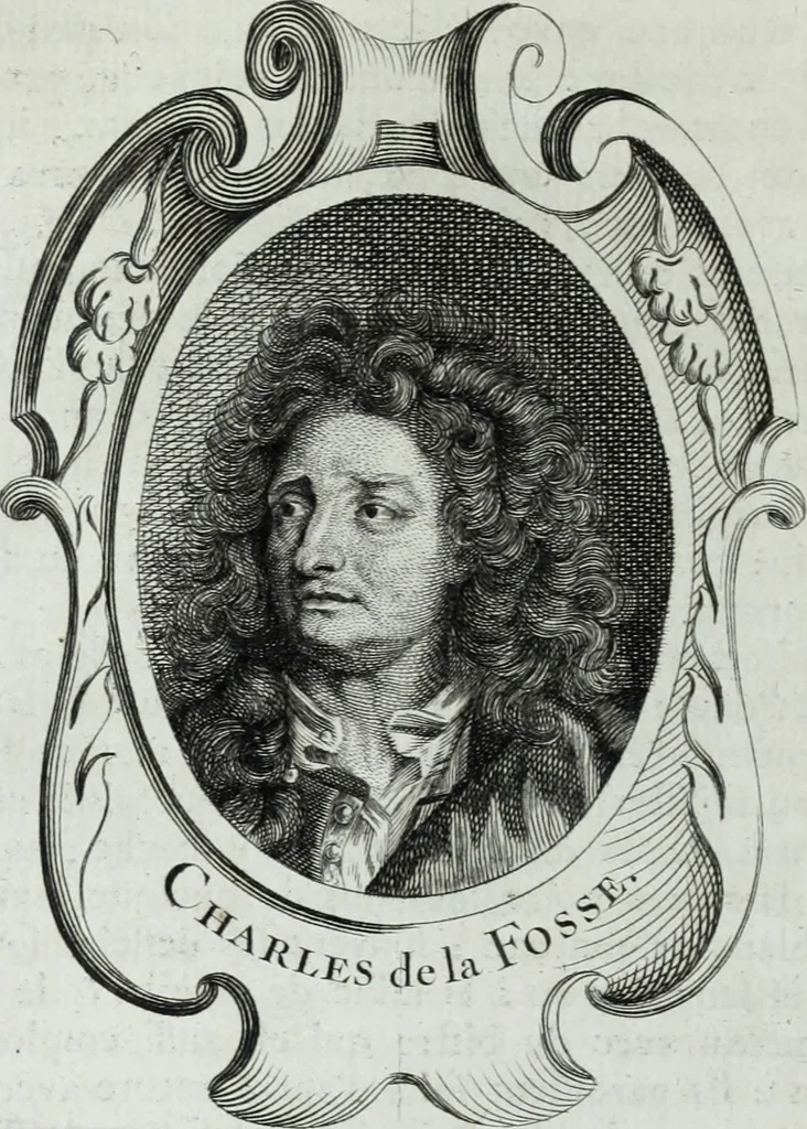 An illustration from Abregé de la vie des fameux peintres : avec leurs portraits gravés en taille-douce, les indications de leurs principaux ouvrages, quelques réflexions sur leurs caractéres, et la maniere de connoître les desseins des grands maîtres, 1745, leaf 353