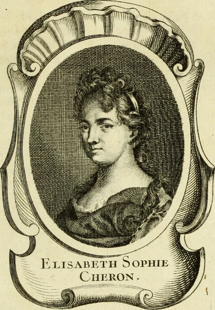 An illustration from Abregé de la vie des fameux peintres : avec leurs portraits gravés en taille-douce, les indications de leurs principaux ouvrages, quelques réflexions sur leurs caractéres, et la maniere de connoître les desseins des grands maîtres, 1745, leaf 384