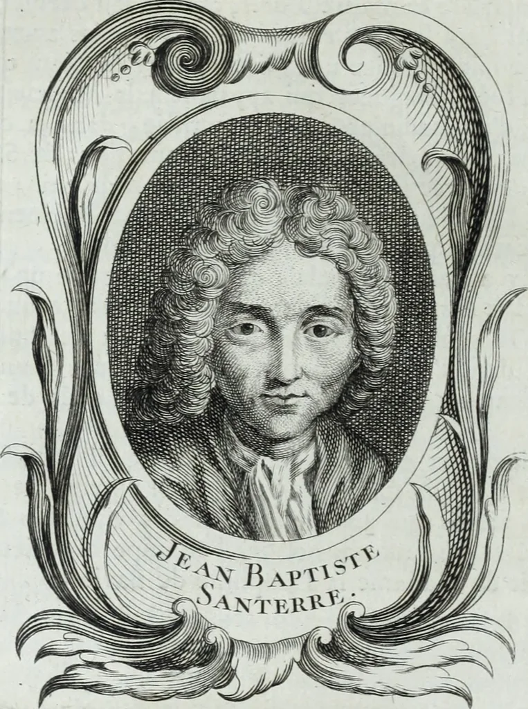 An illustration from Abregé de la vie des fameux peintres : avec leurs portraits gravés en taille-douce, les indications de leurs principaux ouvrages, quelques réflexions sur leurs caractéres, et la maniere de connoître les desseins des grands maîtres, 1745, leaf 399