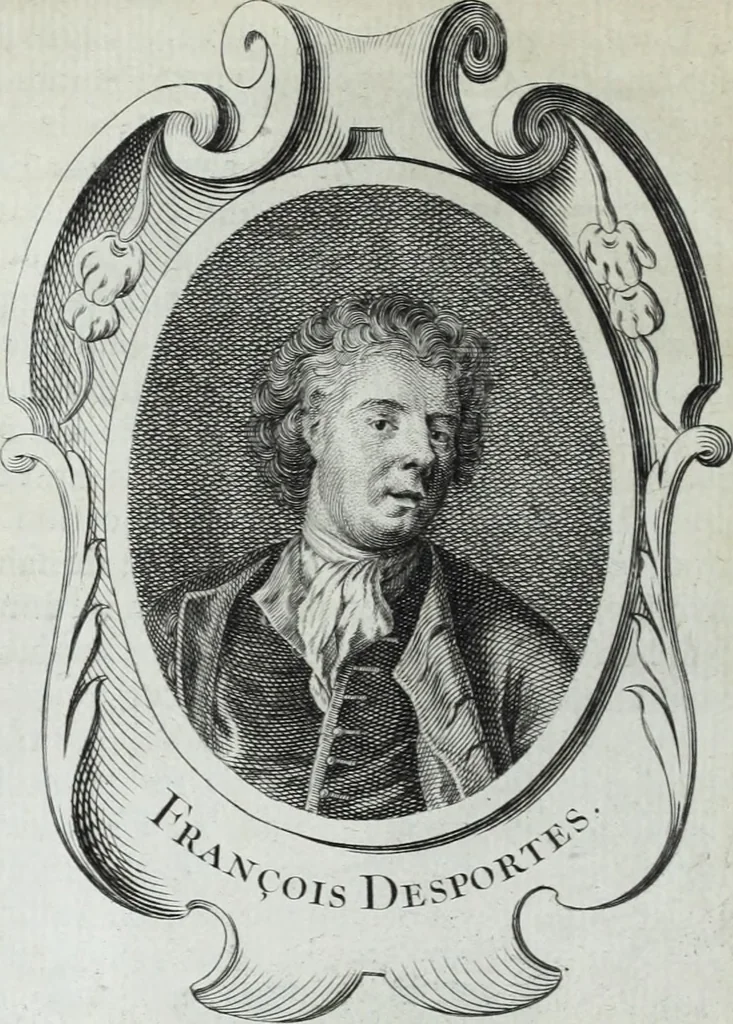 An illustration from Abregé de la vie des fameux peintres : avec leurs portraits gravés en taille-douce, les indications de leurs principaux ouvrages, quelques réflexions sur leurs caractéres, et la maniere de connoître les desseins des grands maîtres, 1745, leaf 409
