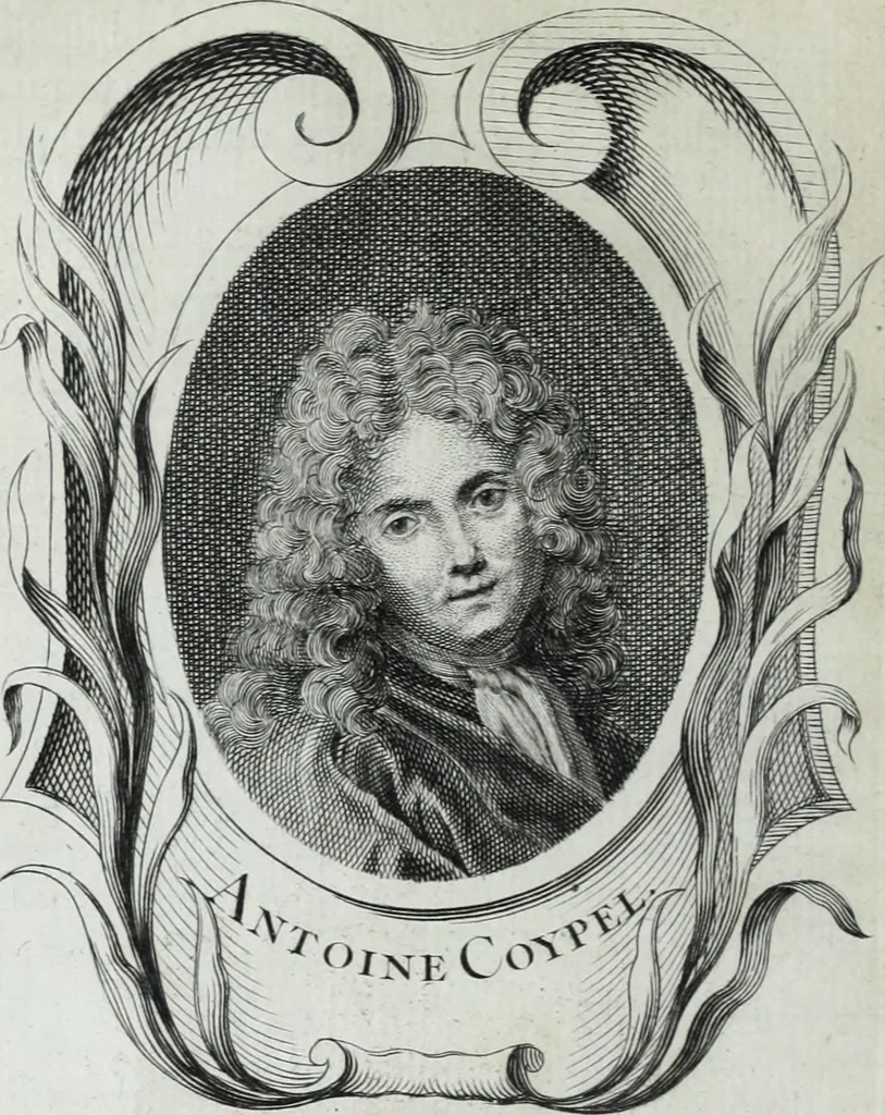 An illustration from Abregé de la vie des fameux peintres : avec leurs portraits gravés en taille-douce, les indications de leurs principaux ouvrages, quelques réflexions sur leurs caractéres, et la maniere de connoître les desseins des grands maîtres, 1745, leaf 415