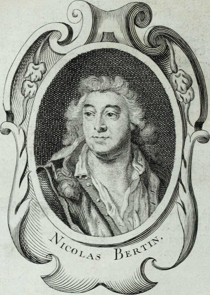 An illustration from Abregé de la vie des fameux peintres : avec leurs portraits gravés en taille-douce, les indications de leurs principaux ouvrages, quelques réflexions sur leurs caractéres, et la maniere de connoître les desseins des grands maîtres, 1745, leaf 431