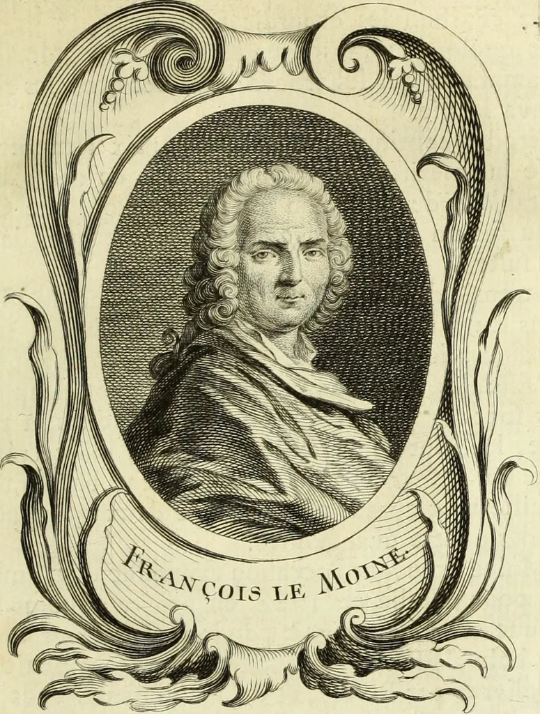 An illustration from Abregé de la vie des fameux peintres : avec leurs portraits gravés en taille-douce, les indications de leurs principaux ouvrages, quelques réflexions sur leurs caractéres, et la maniere de connoître les desseins des grands maîtres, 1745, leaf 440