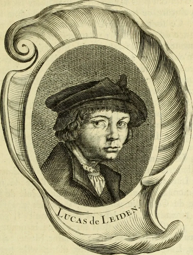 An illustration from Abregé de la vie des fameux peintres : avec leurs portraits gravés en taille-douce, les indications de leurs principaux ouvrages, quelques réflexions sur leurs caractéres, et la maniere de connoître les desseins des grands maîtres, 1745, leaf 62