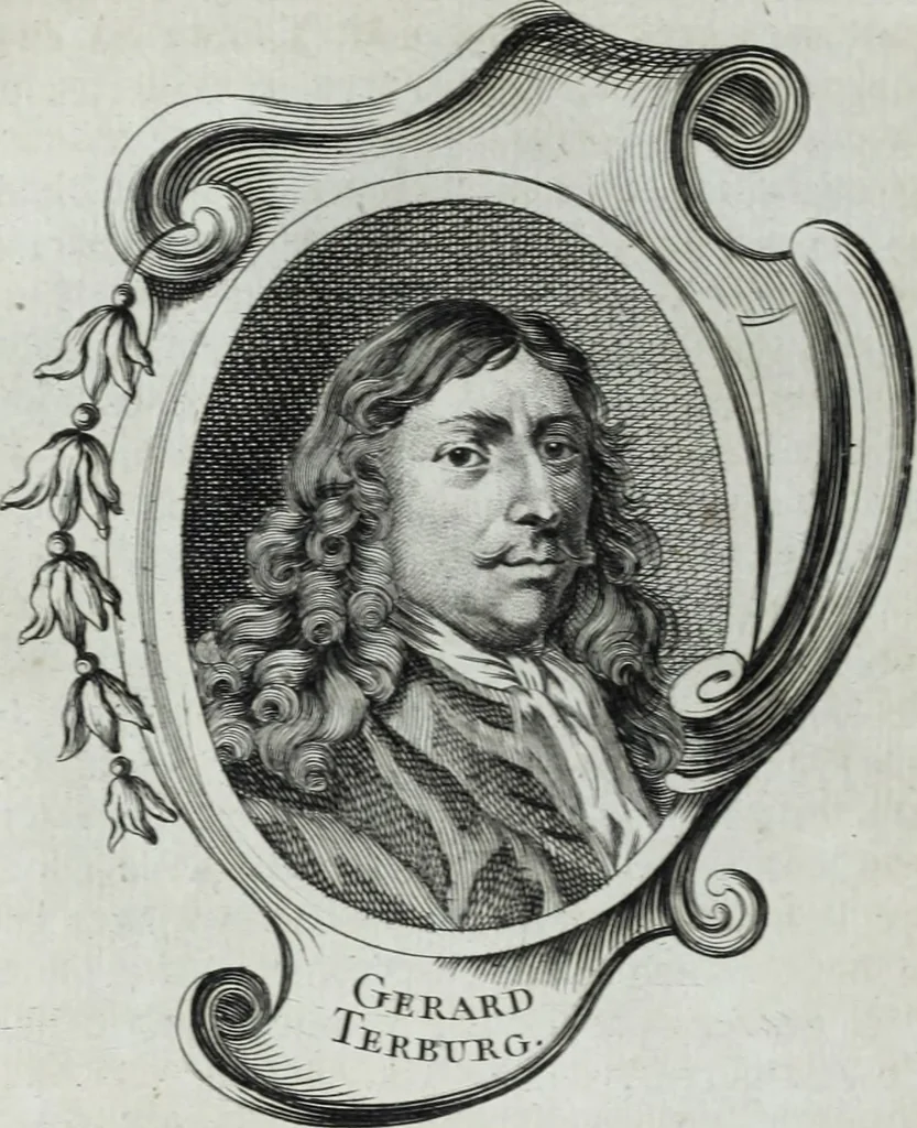 An illustration from Abregé de la vie des fameux peintres : avec leurs portraits gravés en taille-douce, les indications de leurs principaux ouvrages, quelques réflexions sur leurs caractéres, et la maniere de connoître les desseins des grands maîtres, 1745, leaf 81