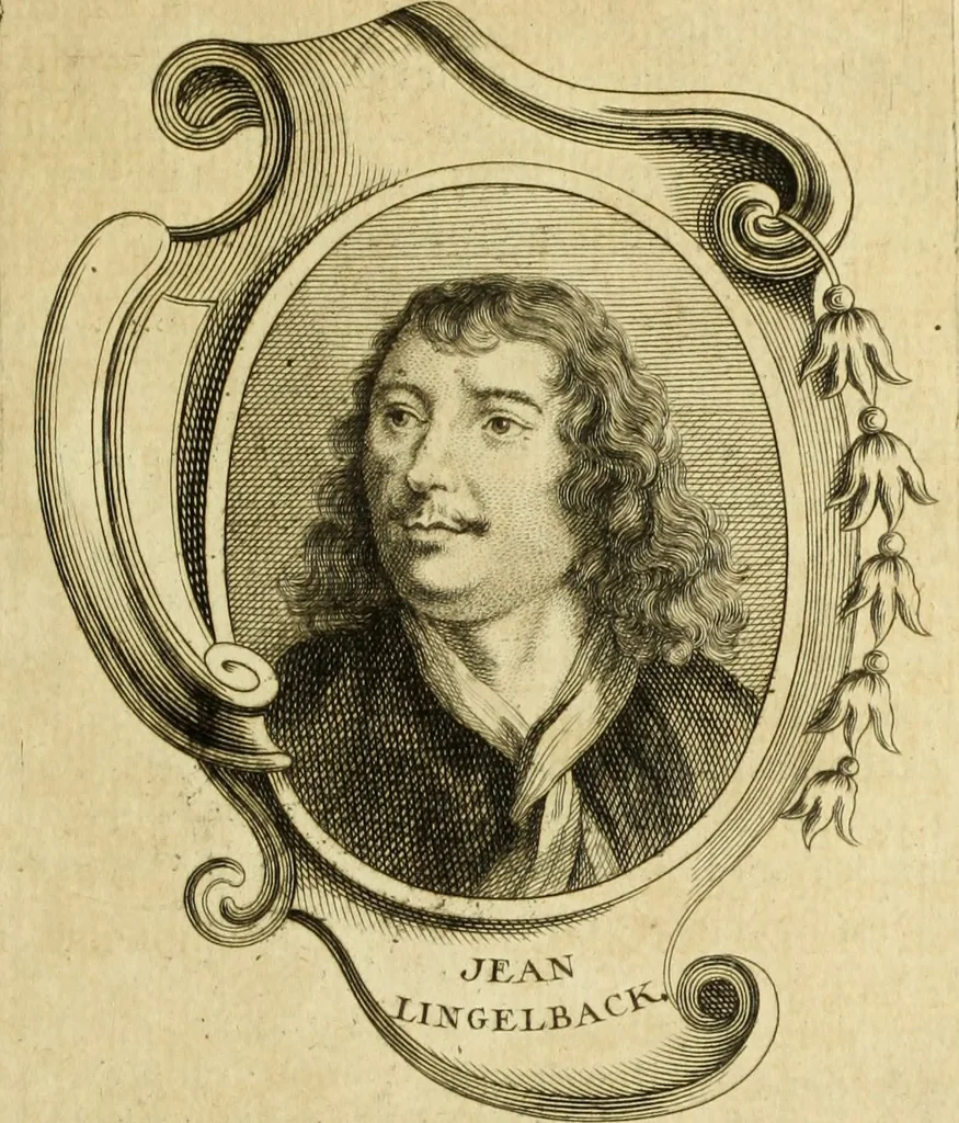 An illustration from Abregé de la vie des fameux peintres : avec leurs portraits gravés en taille-douce, les indications de leurs principaux ouvrages, quelques réflexions sur leurs caractéres, et la maniere de connoître les desseins des grands maîtres, 1745, leaf 118
