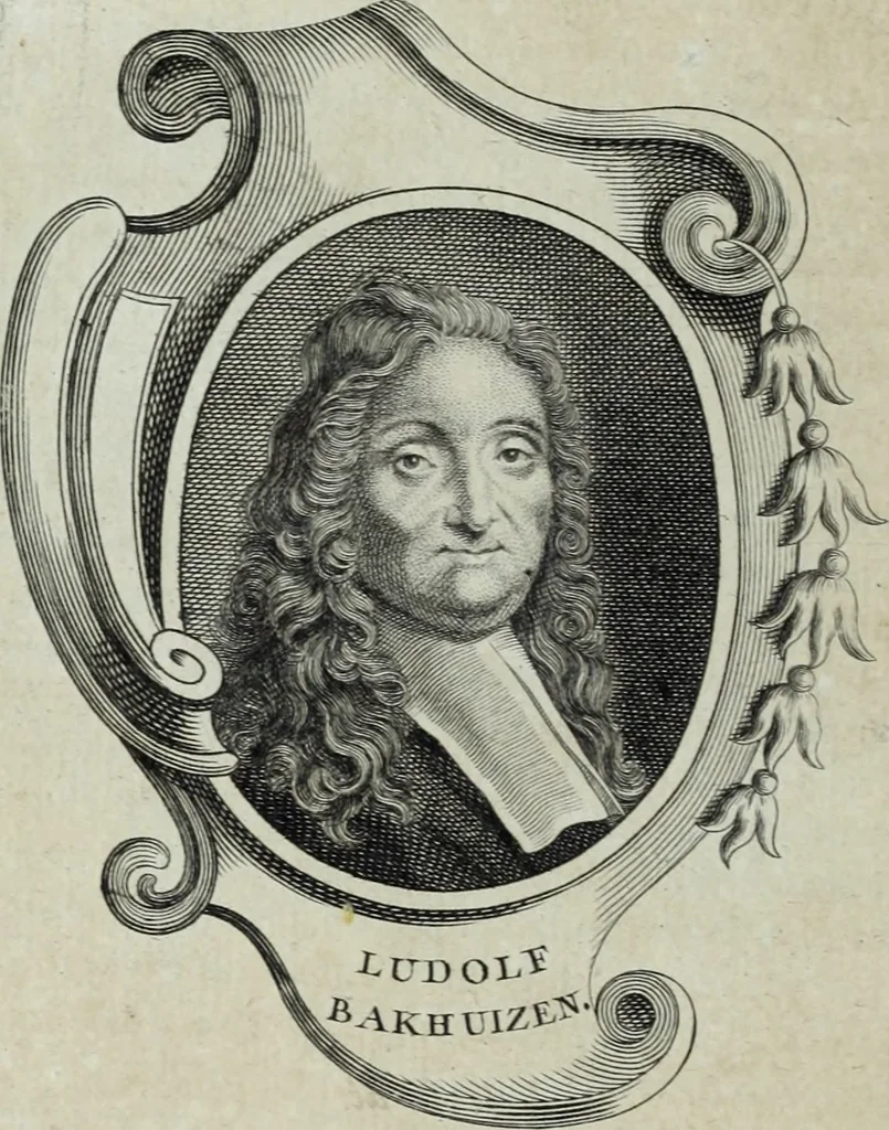 An illustration from Abregé de la vie des fameux peintres : avec leurs portraits gravés en taille-douce, les indications de leurs principaux ouvrages, quelques réflexions sur leurs caractéres, et la maniere de connoître les desseins des grands maîtres, 1745, leaf 155