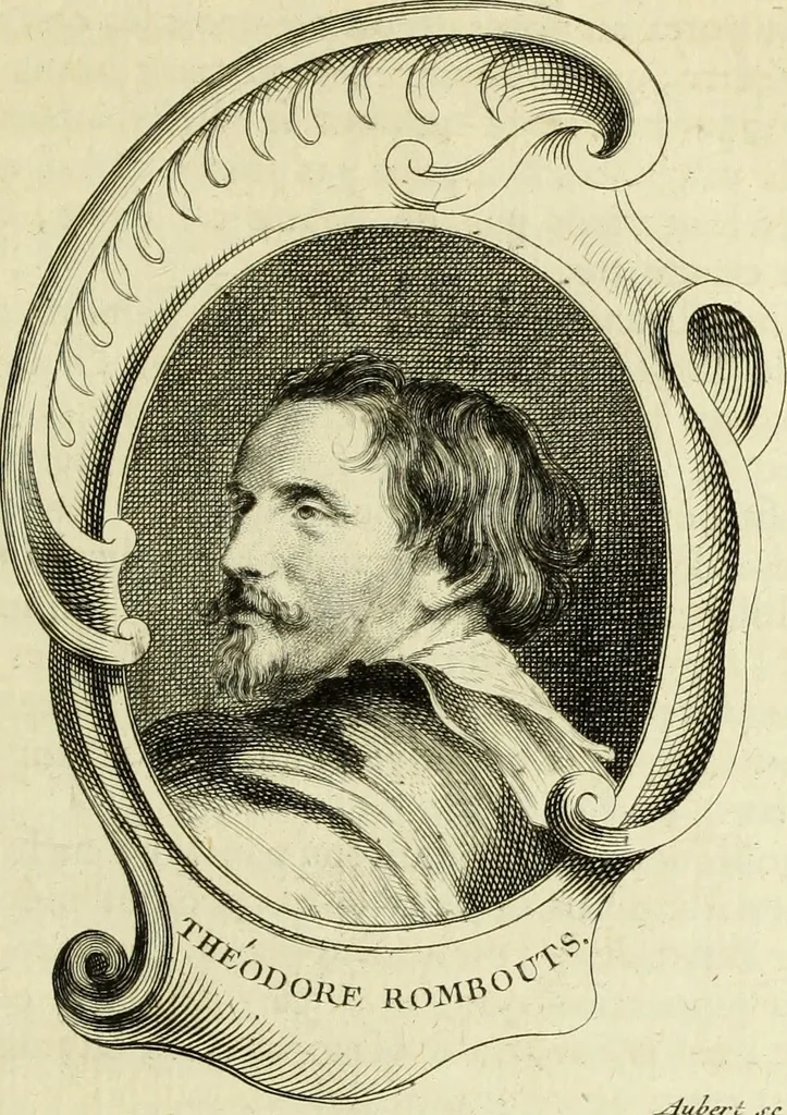 An illustration from Abregé de la vie des fameux peintres : avec leurs portraits gravés en taille-douce, les indications de leurs principaux ouvrages, quelques réflexions sur leurs caractéres, et la maniere de connoître les desseins des grands maîtres, 1745, leaf 216