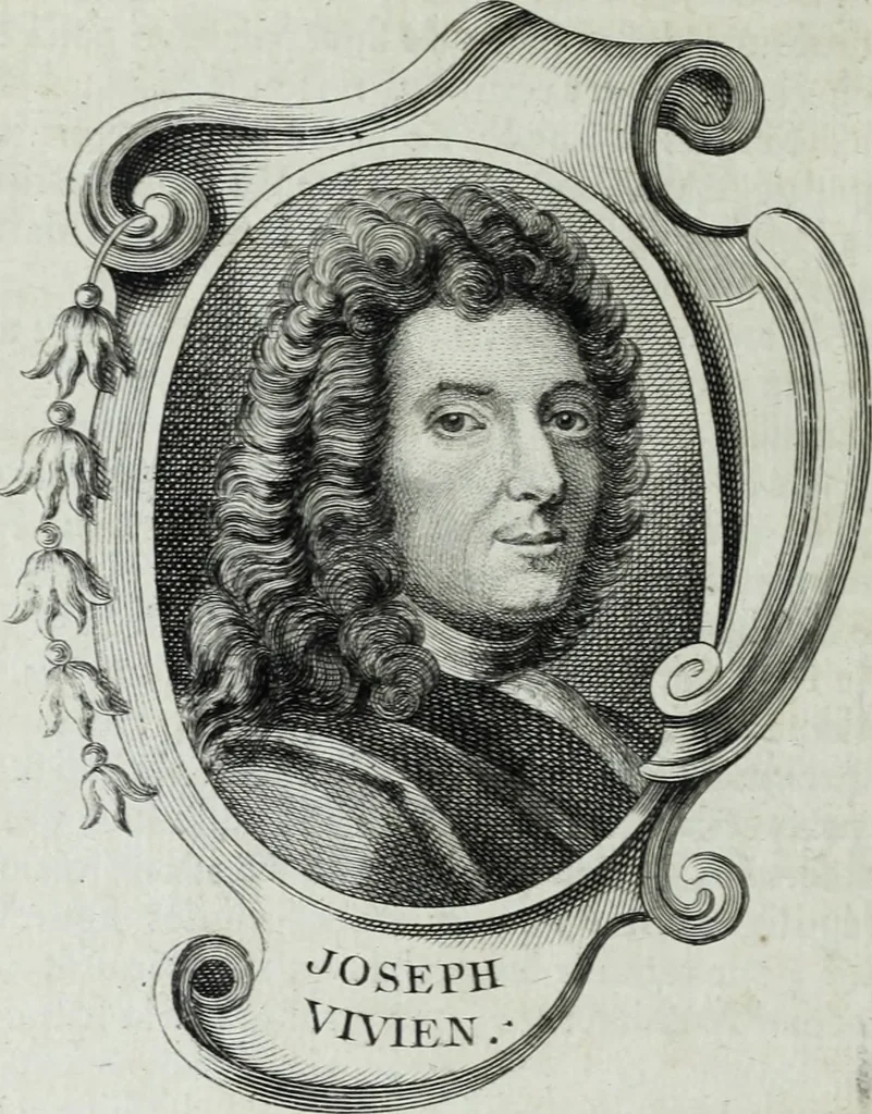 An illustration from Abregé de la vie des fameux peintres : avec leurs portraits gravés en taille-douce, les indications de leurs principaux ouvrages, quelques réflexions sur leurs caractéres, et la maniere de connoître les desseins des grands maîtres, 1745, leaf 307