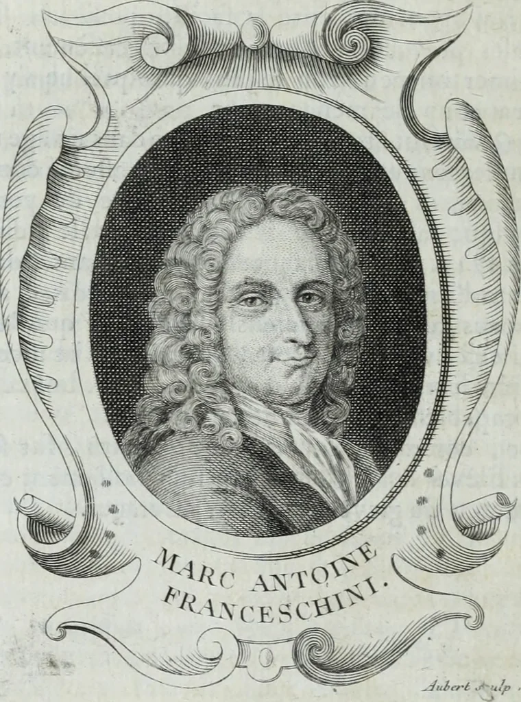 An illustration from Abregé de la vie des fameux peintres : avec leurs portraits gravés en taille-douce, les indications de leurs principaux ouvrages, quelques réflexions sur leurs caractéres, et la maniere de connoître les desseins des grands maîtres, 1745, leaf 57