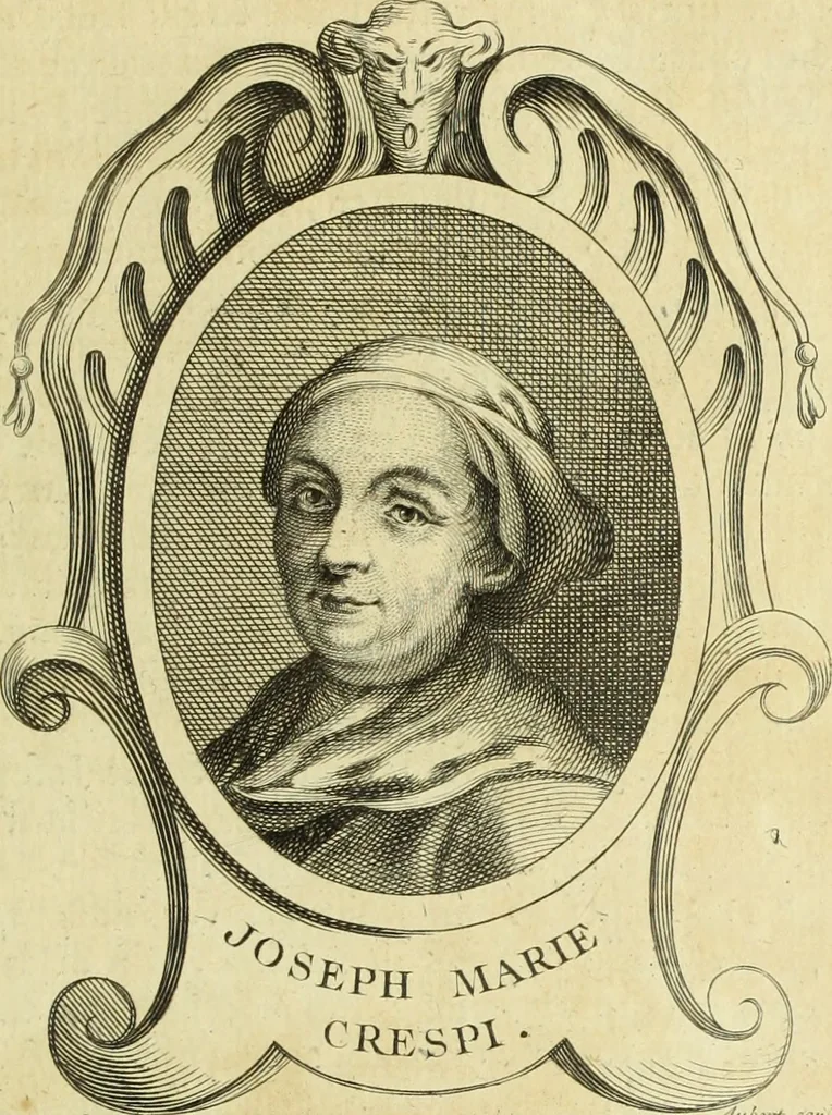 An illustration from Abregé de la vie des fameux peintres : avec leurs portraits gravés en taille-douce, les indications de leurs principaux ouvrages, quelques réflexions sur leurs caractéres, et la maniere de connoître les desseins des grands maîtres, 1745, leaf 90