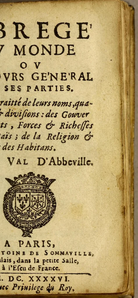 An illustration from Abregé du monde ou Discours général de ses parties. : Où il est traitté [sic] de leurs noms, qualités & divisions: des gouvernements, forces & richesses des païs; de la religion & meurs [sic] des inhabitans., 1646, leaf 5