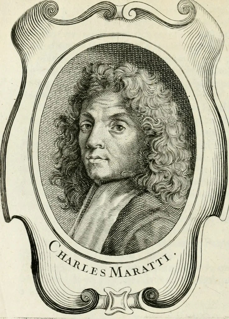 An illustration from Abrégé de la vie des plus fameux peintres, avec leurs portraits gravés en taille-douce, les indications de leurs principaux ouvrages, quelques réflexions sur leurs caractères, et la maniere de connoître les desseins et les tableaux des grands maîtres, 1762, leaf 209