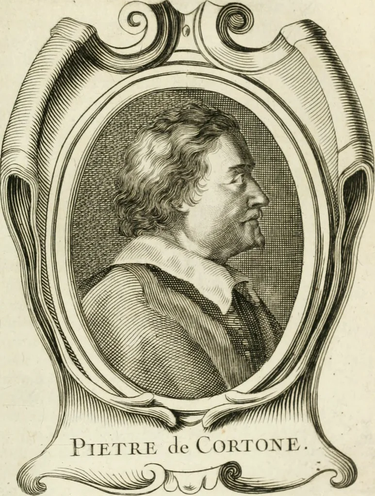 An illustration from Abrégé de la vie des plus fameux peintres, avec leurs portraits gravés en taille-douce, les indications de leurs principaux ouvrages, quelques réflexions sur leurs caractères, et la maniere de connoître les desseins et les tableaux des grands maîtres, 1762, leaf 338