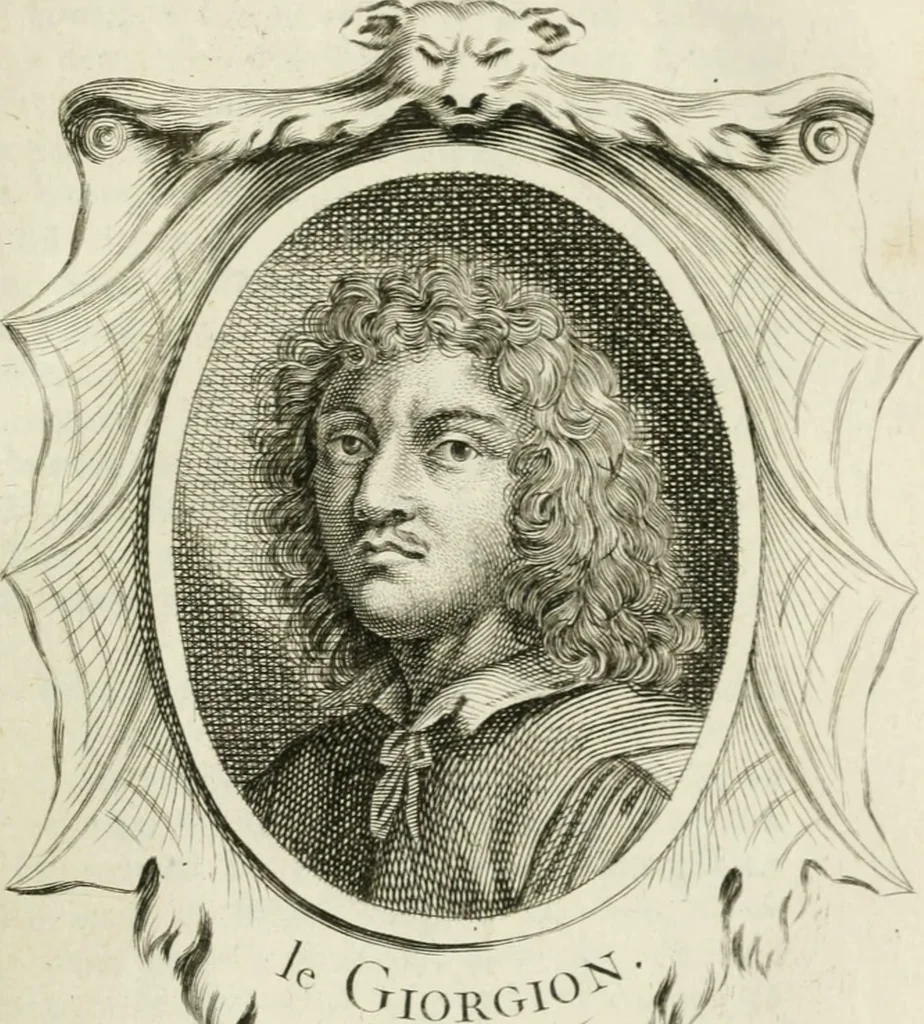 An illustration from Abrégé de la vie des plus fameux peintres, avec leurs portraits gravés en taille-douce, les indications de leurs principaux ouvrages, quelques réflexions sur leurs caractères, et la maniere de connoître les desseins et les tableaux des grands maîtres, 1762, leaf 354