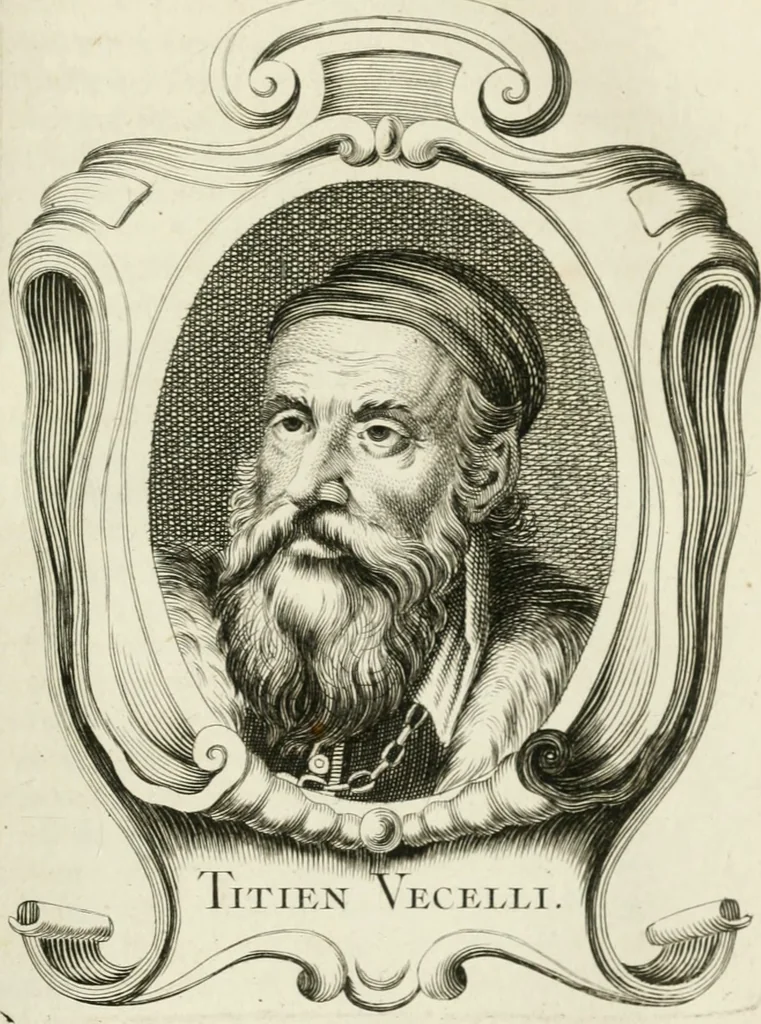 An illustration from Abrégé de la vie des plus fameux peintres, avec leurs portraits gravés en taille-douce, les indications de leurs principaux ouvrages, quelques réflexions sur leurs caractères, et la maniere de connoître les desseins et les tableaux des grands maîtres, 1762, leaf 362