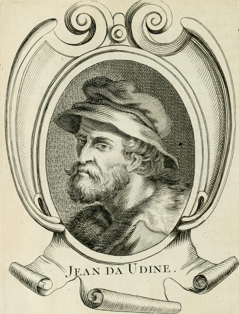 An illustration from Abrégé de la vie des plus fameux peintres, avec leurs portraits gravés en taille-douce, les indications de leurs principaux ouvrages, quelques réflexions sur leurs caractères, et la maniere de connoître les desseins et les tableaux des grands maîtres, 1762, leaf 395