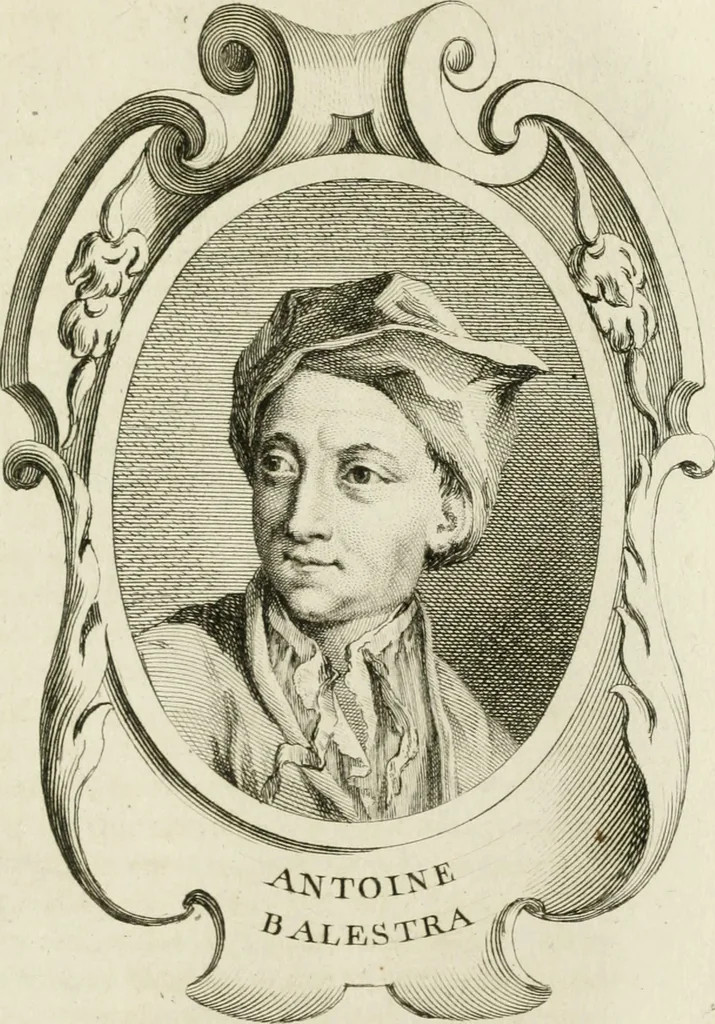 An illustration from Abrégé de la vie des plus fameux peintres, avec leurs portraits gravés en taille-douce, les indications de leurs principaux ouvrages, quelques réflexions sur leurs caractères, et la maniere de connoître les desseins et les tableaux des grands maîtres, 1762, leaf 502