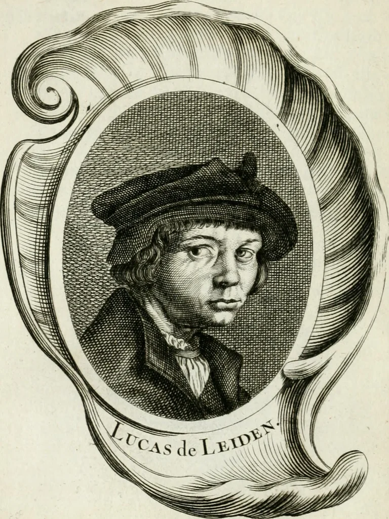 An illustration from Abrégé de la vie des plus fameux peintres, avec leurs portraits gravés en taille-douce, les indications de leurs principaux ouvrages, quelques réflexions sur leurs caractères, et la maniere de connoître les desseins et les tableaux des grands maîtres, 1762, leaf 109