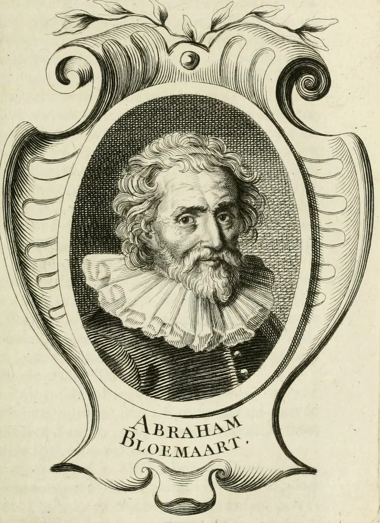 An illustration from Abrégé de la vie des plus fameux peintres, avec leurs portraits gravés en taille-douce, les indications de leurs principaux ouvrages, quelques réflexions sur leurs caractères, et la maniere de connoître les desseins et les tableaux des grands maîtres, 1762, leaf 130