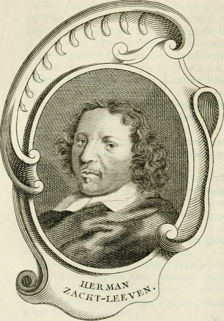 An illustration from Abrégé de la vie des plus fameux peintres, avec leurs portraits gravés en taille-douce, les indications de leurs principaux ouvrages, quelques réflexions sur leurs caractères, et la maniere de connoître les desseins et les tableaux des grands maîtres, 1762, leaf 187