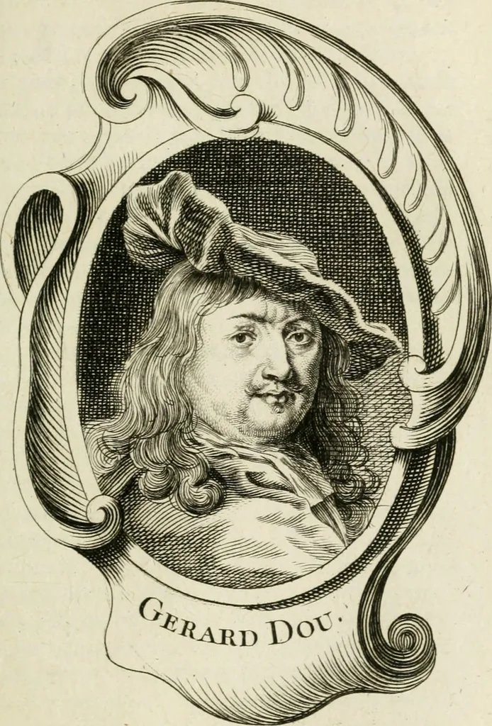 An illustration from Abrégé de la vie des plus fameux peintres, avec leurs portraits gravés en taille-douce, les indications de leurs principaux ouvrages, quelques réflexions sur leurs caractères, et la maniere de connoître les desseins et les tableaux des grands maîtres, 1762, leaf 204