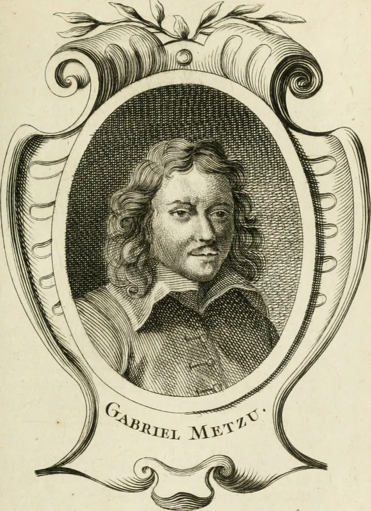 An illustration from Abrégé de la vie des plus fameux peintres, avec leurs portraits gravés en taille-douce, les indications de leurs principaux ouvrages, quelques réflexions sur leurs caractères, et la maniere de connoître les desseins et les tableaux des grands maîtres, 1762, leaf 218