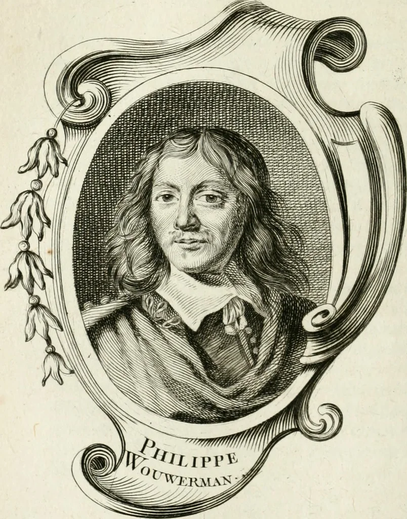 An illustration from Abrégé de la vie des plus fameux peintres, avec leurs portraits gravés en taille-douce, les indications de leurs principaux ouvrages, quelques réflexions sur leurs caractères, et la maniere de connoître les desseins et les tableaux des grands maîtres, 1762, leaf 227