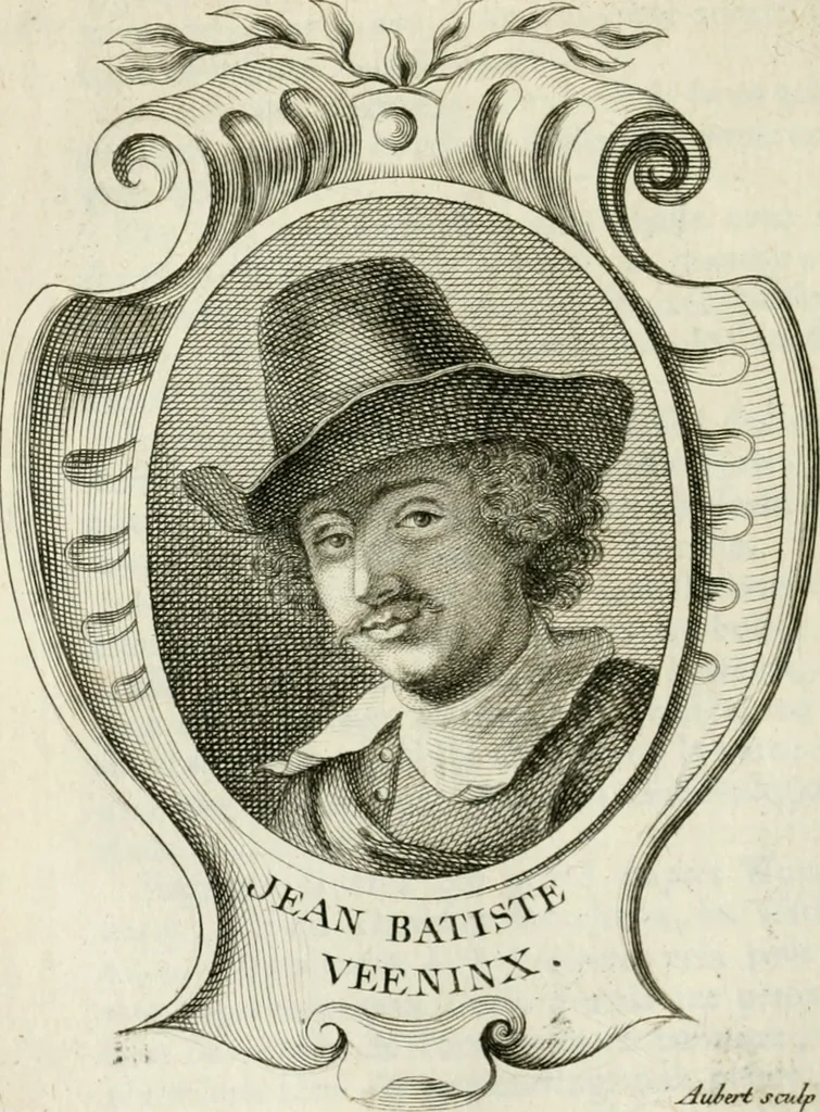 An illustration from Abrégé de la vie des plus fameux peintres, avec leurs portraits gravés en taille-douce, les indications de leurs principaux ouvrages, quelques réflexions sur leurs caractères, et la maniere de connoître les desseins et les tableaux des grands maîtres, 1762, leaf 235