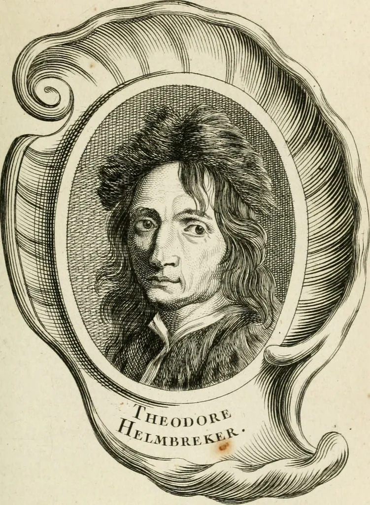 An illustration from Abrégé de la vie des plus fameux peintres, avec leurs portraits gravés en taille-douce, les indications de leurs principaux ouvrages, quelques réflexions sur leurs caractères, et la maniere de connoître les desseins et les tableaux des grands maîtres, 1762, leaf 252