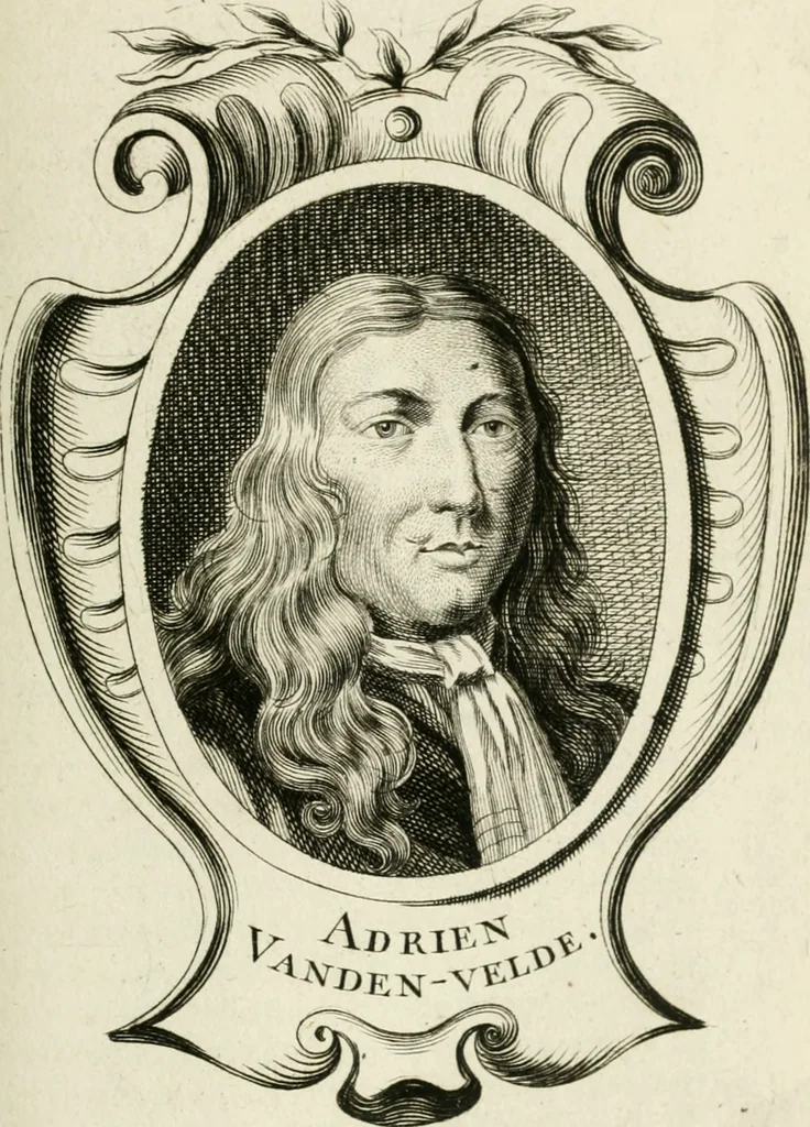 An illustration from Abrégé de la vie des plus fameux peintres, avec leurs portraits gravés en taille-douce, les indications de leurs principaux ouvrages, quelques réflexions sur leurs caractères, et la maniere de connoître les desseins et les tableaux des grands maîtres, 1762, leaf 306