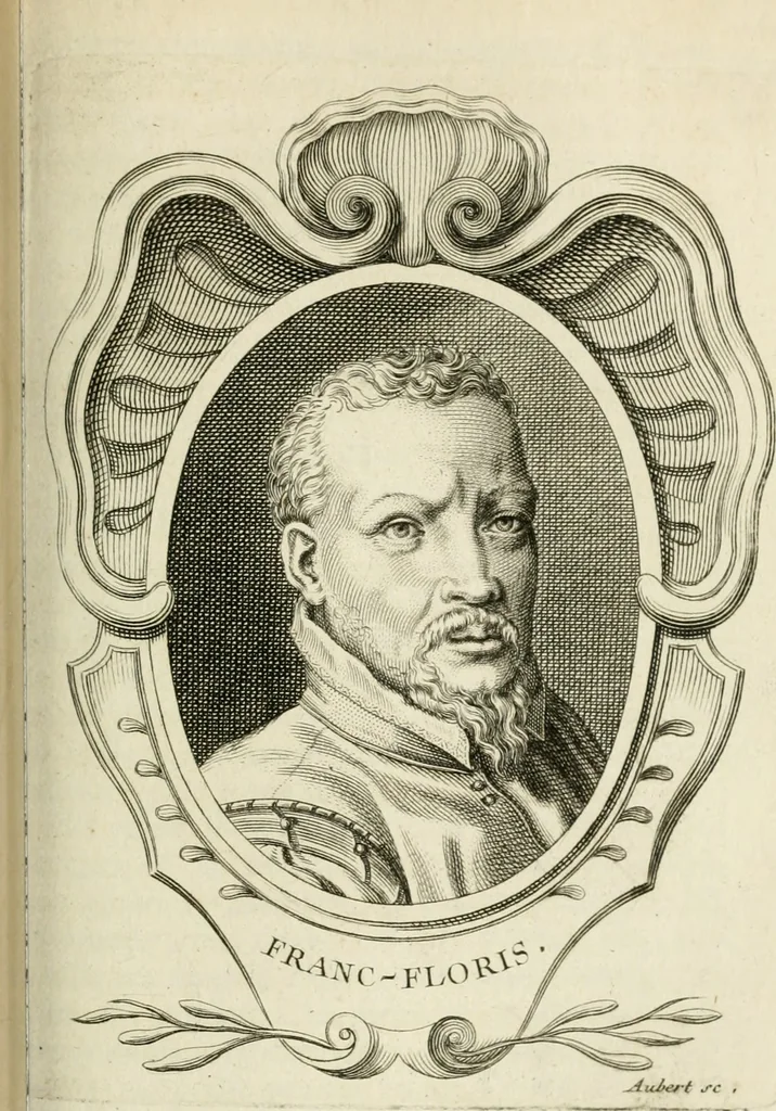 An illustration from Abrégé de la vie des plus fameux peintres, avec leurs portraits gravés en taille-douce, les indications de leurs principaux ouvrages, quelques réflexions sur leurs caractères, et la maniere de connoître les desseins et les tableaux des grands maîtres, 1762, leaf 354