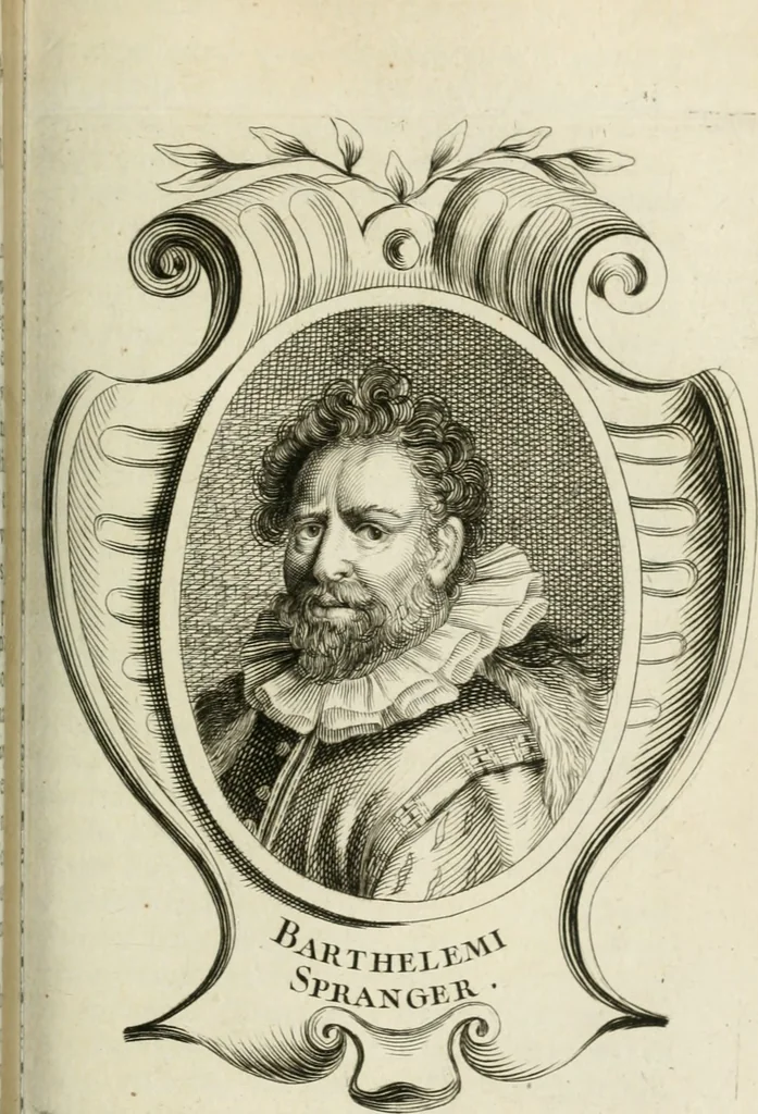 An illustration from Abrégé de la vie des plus fameux peintres, avec leurs portraits gravés en taille-douce, les indications de leurs principaux ouvrages, quelques réflexions sur leurs caractères, et la maniere de connoître les desseins et les tableaux des grands maîtres, 1762, leaf 380