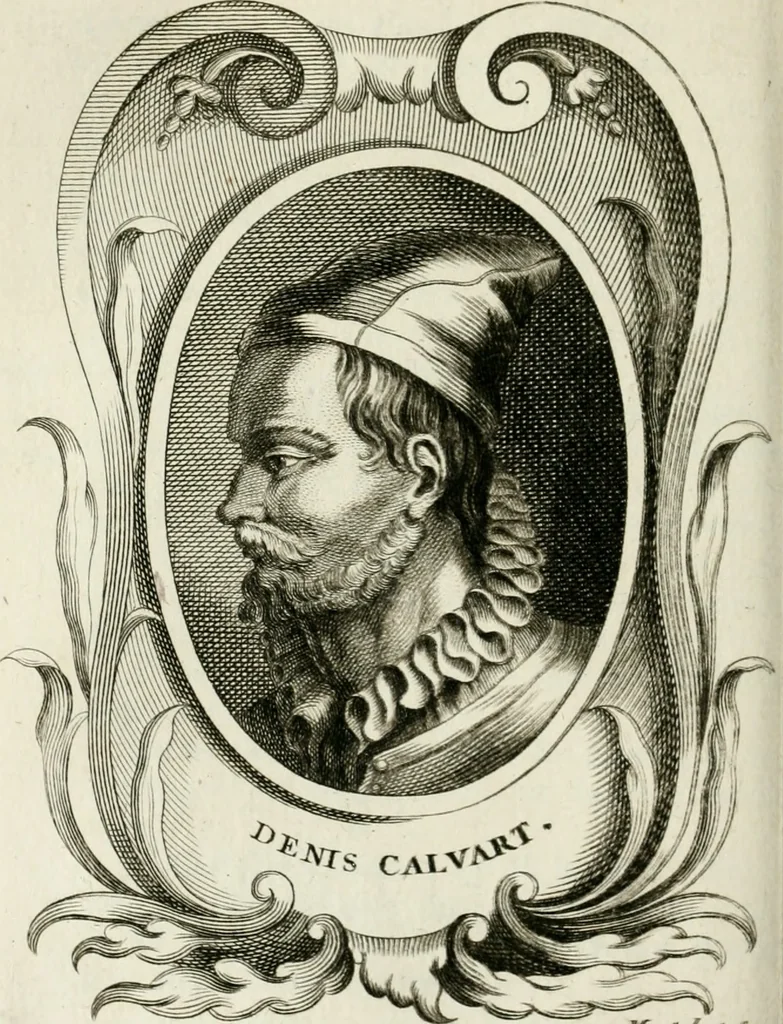 An illustration from Abrégé de la vie des plus fameux peintres, avec leurs portraits gravés en taille-douce, les indications de leurs principaux ouvrages, quelques réflexions sur leurs caractères, et la maniere de connoître les desseins et les tableaux des grands maîtres, 1762, leaf 391