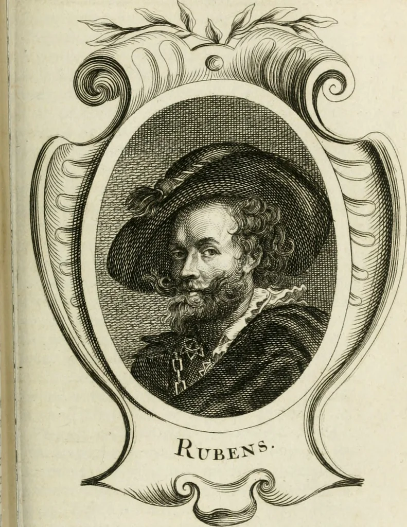 An illustration from Abrégé de la vie des plus fameux peintres, avec leurs portraits gravés en taille-douce, les indications de leurs principaux ouvrages, quelques réflexions sur leurs caractères, et la maniere de connoître les desseins et les tableaux des grands maîtres, 1762, leaf 430
