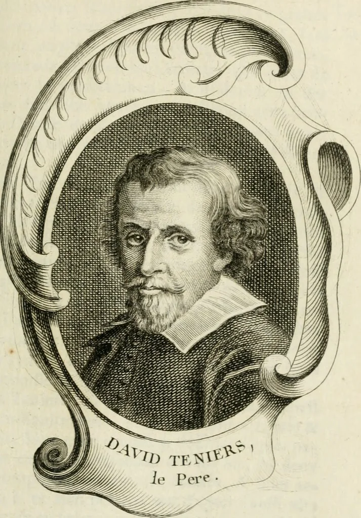 An illustration from Abrégé de la vie des plus fameux peintres, avec leurs portraits gravés en taille-douce, les indications de leurs principaux ouvrages, quelques réflexions sur leurs caractères, et la maniere de connoître les desseins et les tableaux des grands maîtres, 1762, leaf 472