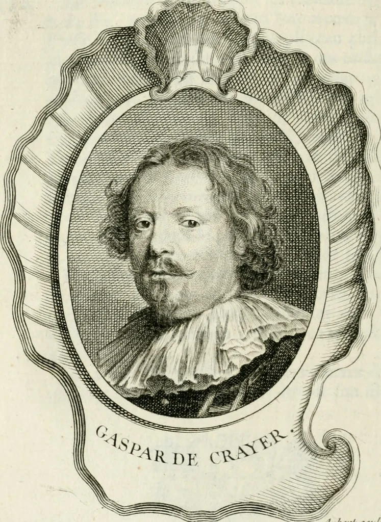 An illustration from Abrégé de la vie des plus fameux peintres, avec leurs portraits gravés en taille-douce, les indications de leurs principaux ouvrages, quelques réflexions sur leurs caractères, et la maniere de connoître les desseins et les tableaux des grands maîtres, 1762, leaf 477