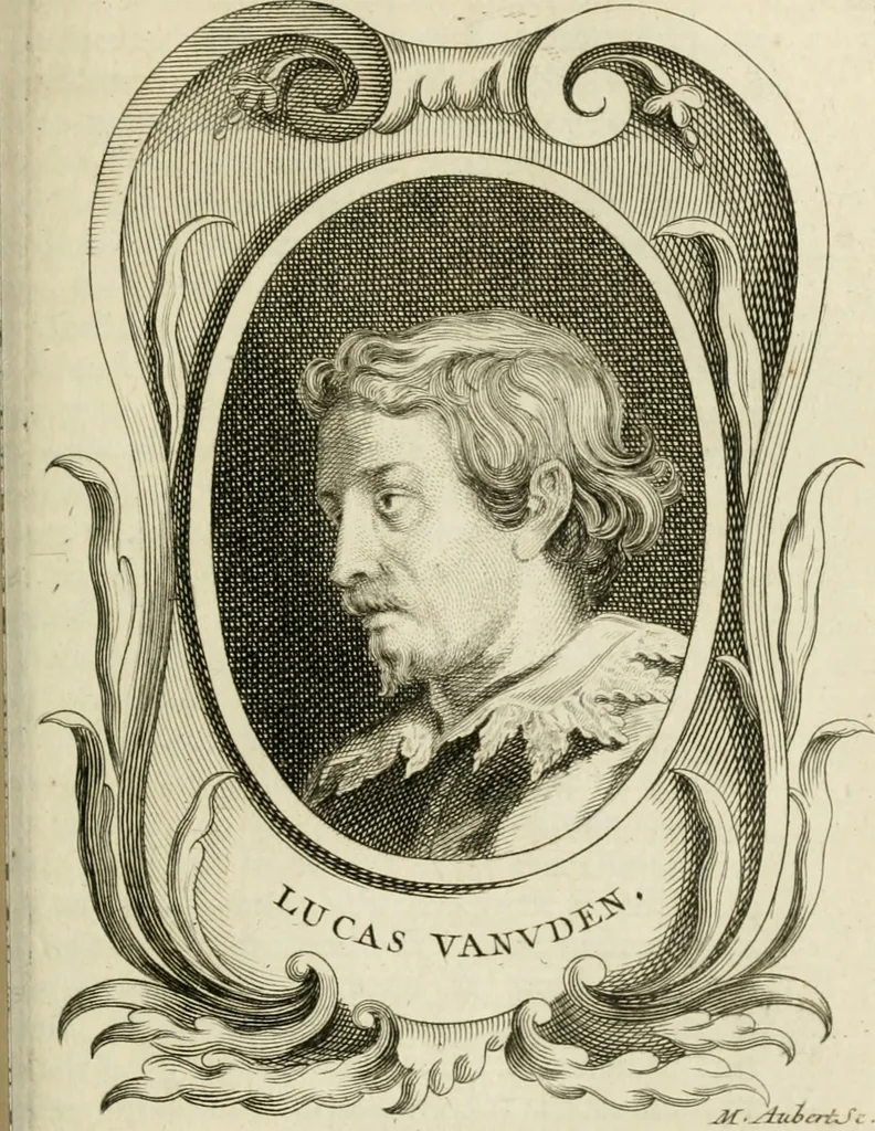 An illustration from Abrégé de la vie des plus fameux peintres, avec leurs portraits gravés en taille-douce, les indications de leurs principaux ouvrages, quelques réflexions sur leurs caractères, et la maniere de connoître les desseins et les tableaux des grands maîtres, 1762, leaf 502