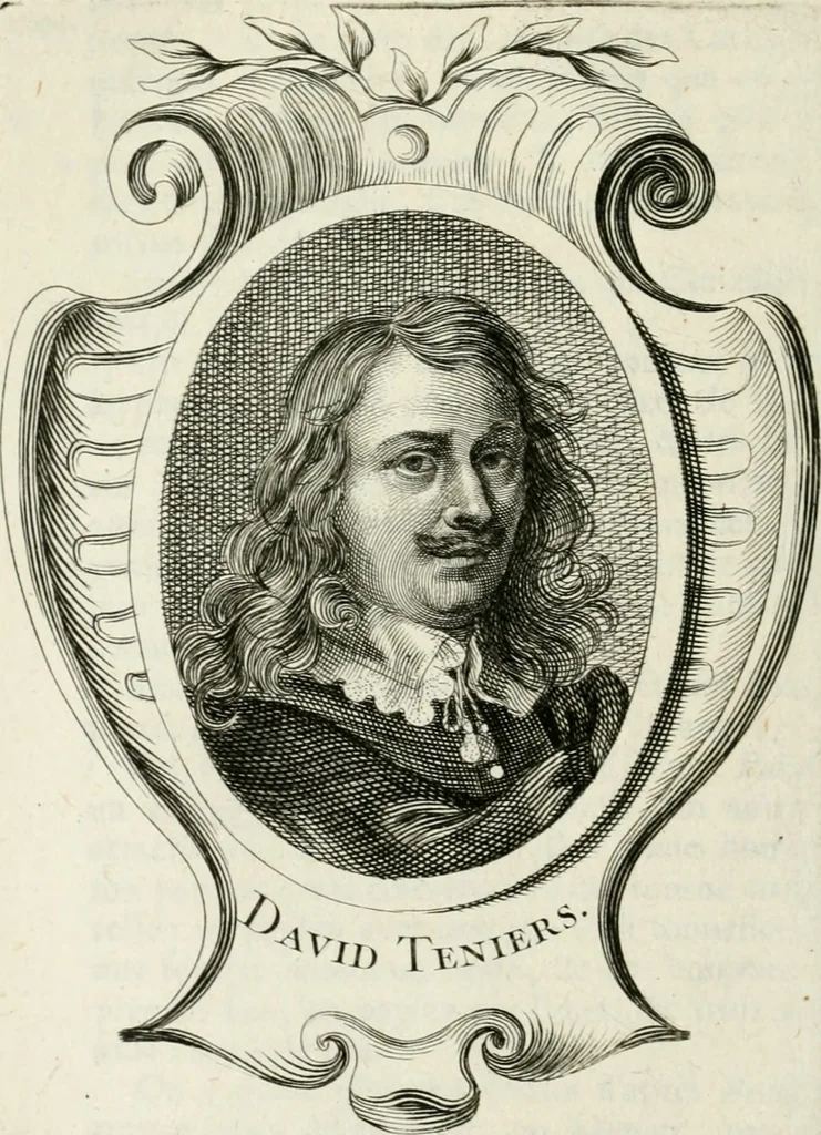An illustration from Abrégé de la vie des plus fameux peintres, avec leurs portraits gravés en taille-douce, les indications de leurs principaux ouvrages, quelques réflexions sur leurs caractères, et la maniere de connoître les desseins et les tableaux des grands maîtres, 1762, leaf 571