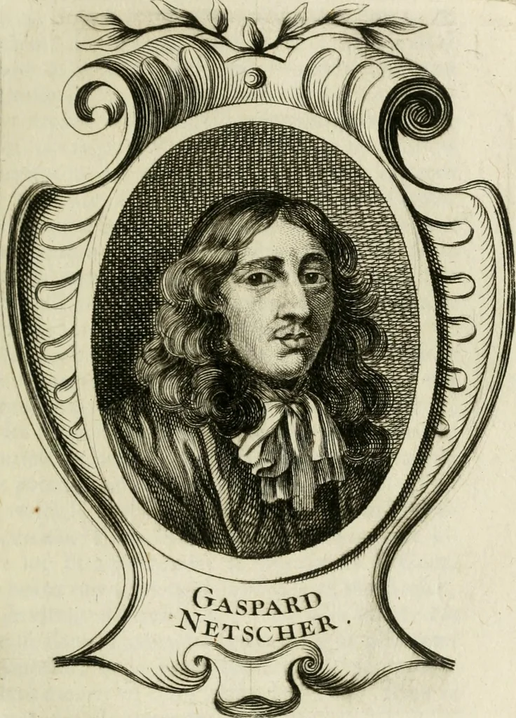 An illustration from Abrégé de la vie des plus fameux peintres, avec leurs portraits gravés en taille-douce, les indications de leurs principaux ouvrages, quelques réflexions sur leurs caractères, et la maniere de connoître les desseins et les tableaux des grands maîtres, 1762, leaf 86