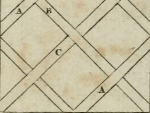 An illustration from Abrégé de géometrie pratique : appliquée au dessin linéaire, au toisé et au lever des plans : suivi des principes de l'architecture et de la perspective, 1834, leaf 263