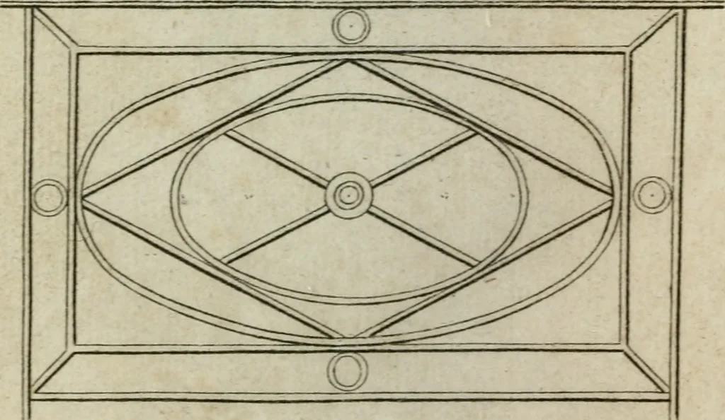 An illustration from Abrégé de géometrie pratique : appliquée au dessin linéaire, au toisé et au lever des plans : suivi des principes de l'architecture et de la perspective, 1834, leaf 267