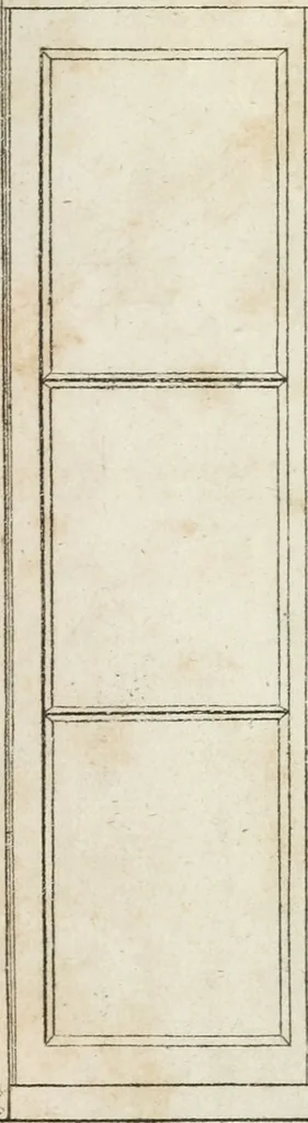An illustration from Abrégé de géometrie pratique : appliquée au dessin linéaire, au toisé et au lever des plans : suivi des principes de l'architecture et de la perspective, 1834, leaf 288