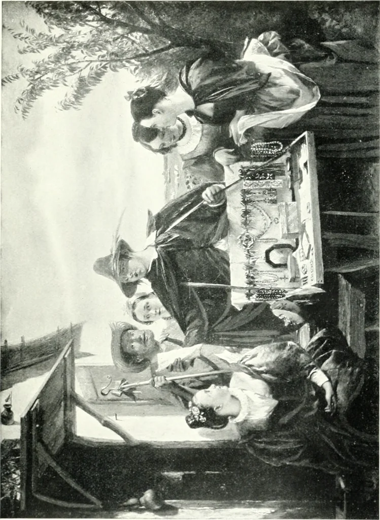 An illustration from Abridged catalogue of oil paintings by British artists and foreigners working in Great Britain; containing only works exhibited in the galleries, 1908, leaf 118