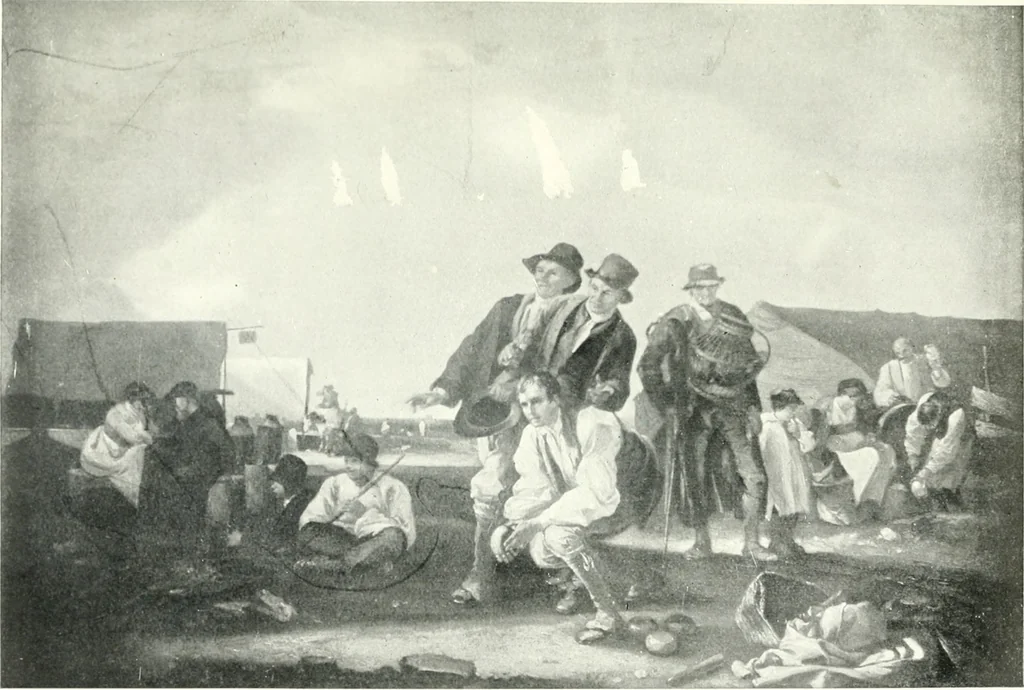 An illustration from Abridged catalogue of oil paintings by British artists and foreigners working in Great Britain; containing only works exhibited in the galleries, 1908, leaf 22