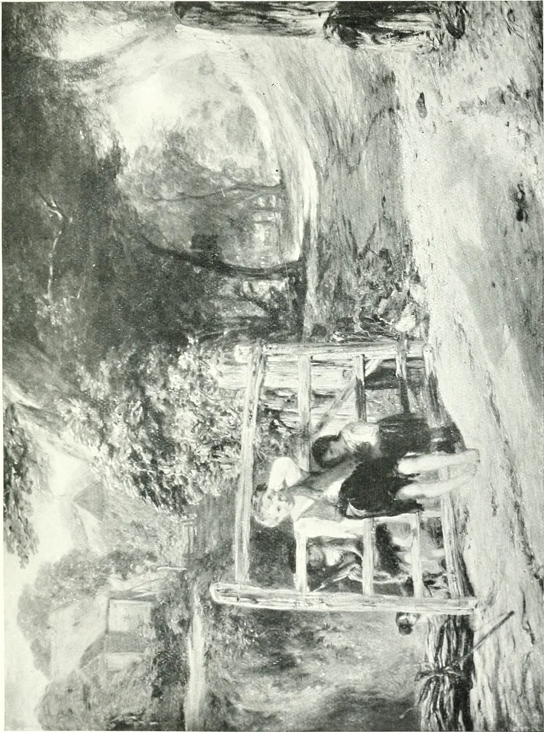 An illustration from Abridged catalogue of oil paintings by British artists and foreigners working in Great Britain; containing only works exhibited in the galleries, 1908, leaf 42