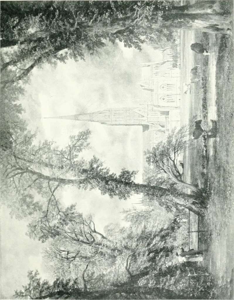 An illustration from Abridged catalogue of oil paintings by British artists and foreigners working in Great Britain; containing only works exhibited in the galleries, 1908, leaf 46